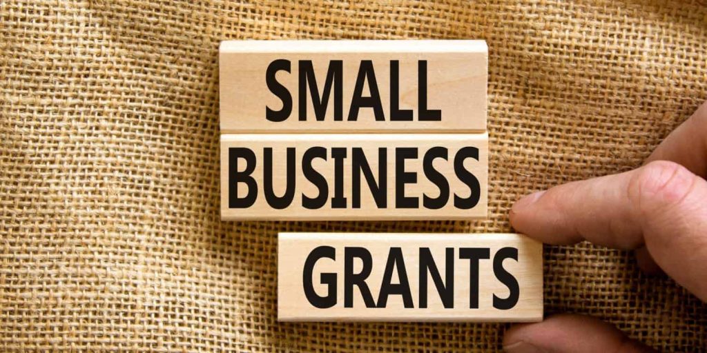 A Melbourne entrepreneur applying for business grants online.