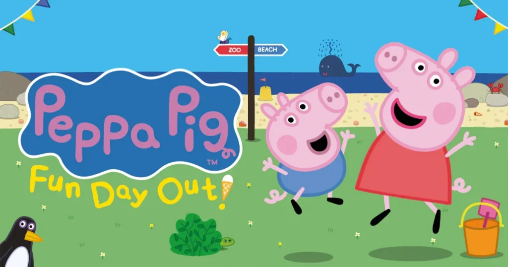 Peppa Pig live stage show in Melbourne with children watching and clapping