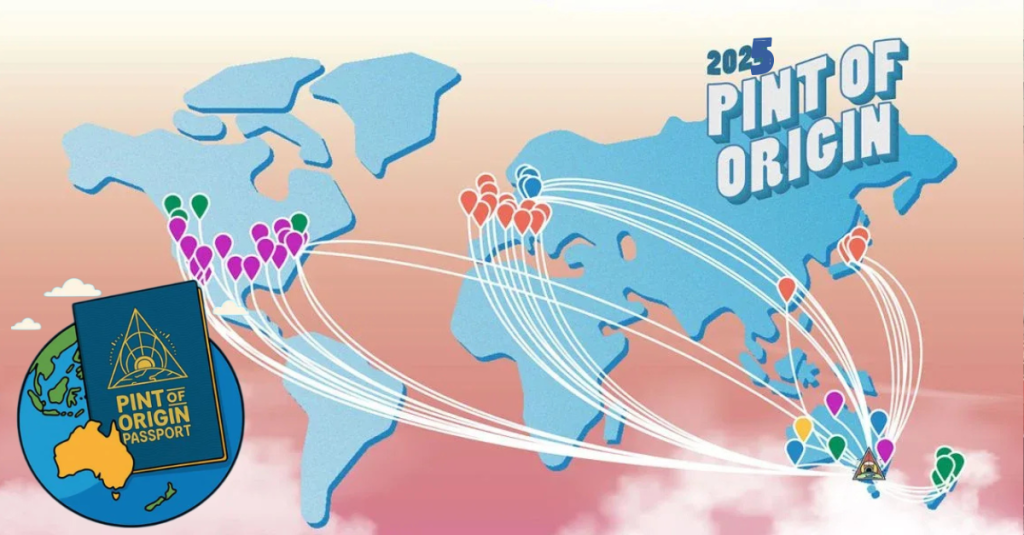 Pint of Origin 2025 Melbourne craft beer festival at Beermash Collingwood with a frothy IPA on tap