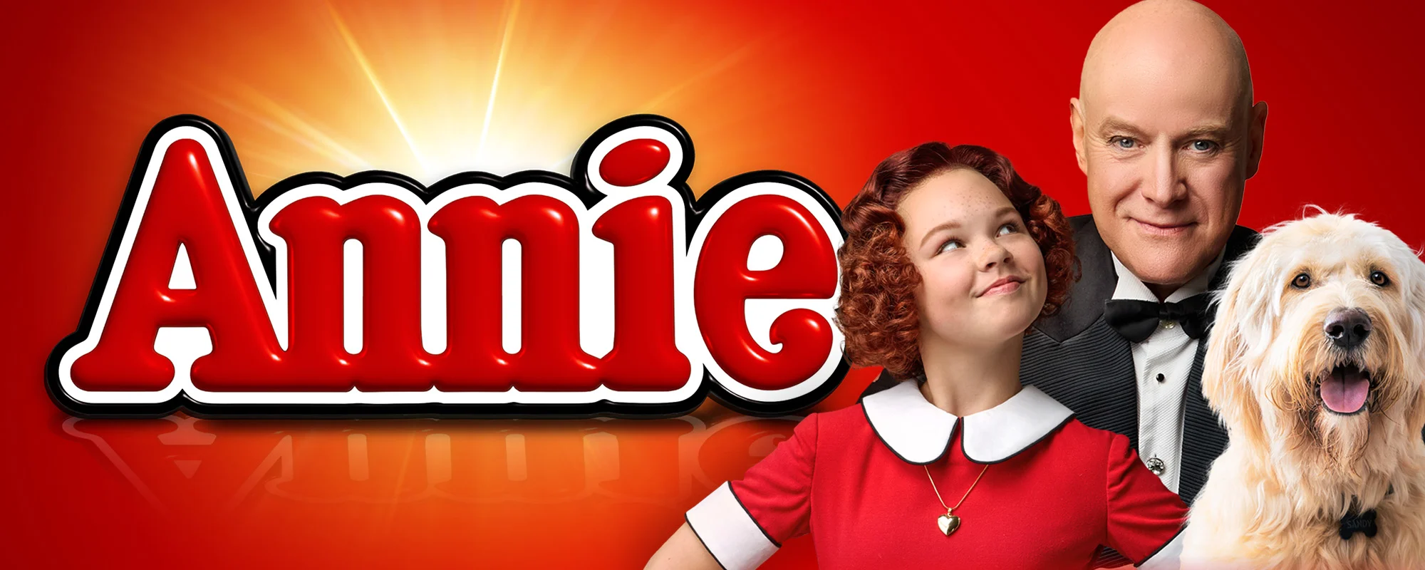 Cast of Annie 2025 performing live on stage at Melbourne’s Regent Theatre