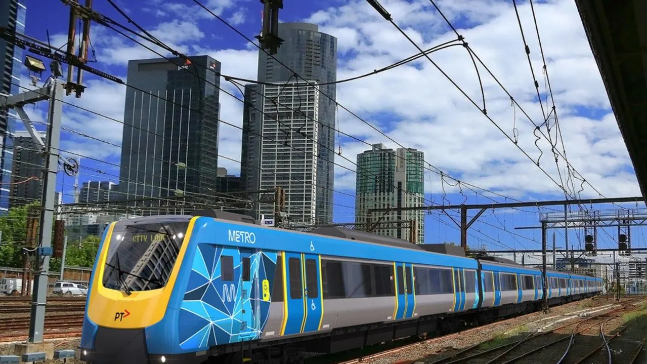 X’Trapolis 2.0 train at Melbourne station with modern features