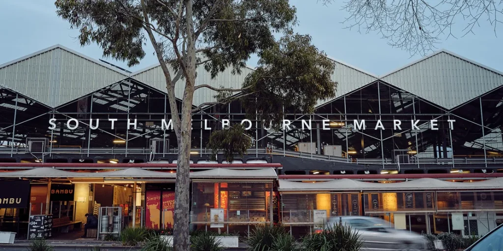 View of the South Melbourne Market rooftop car parking upgrade in 2025