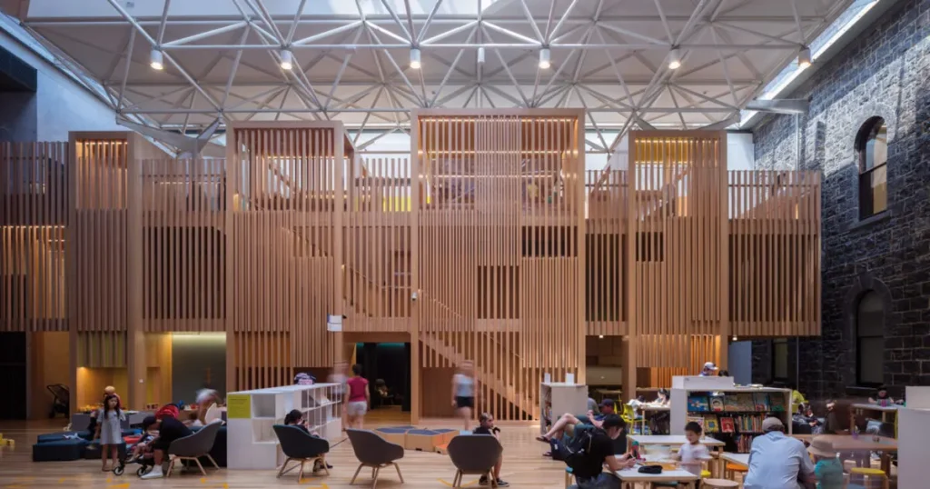 Inside the Dome at State Library Victoria during early access Unlocked tour