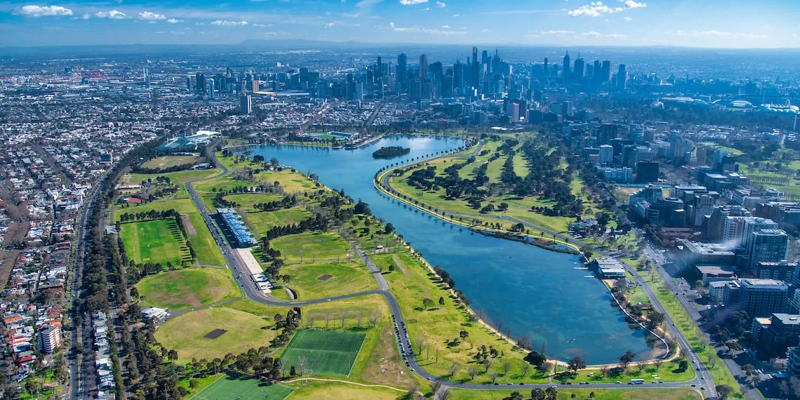 Melbourne Future skyline with new developments