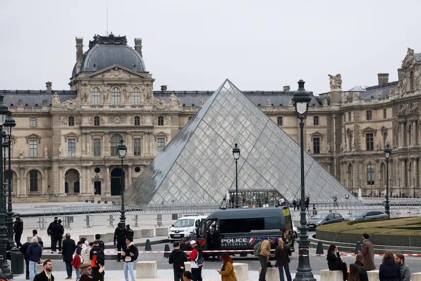 Historic royal jewels stolen from the Louvre Museum in Paris during the 2025 heist, symbolizing France’s lost heritage.