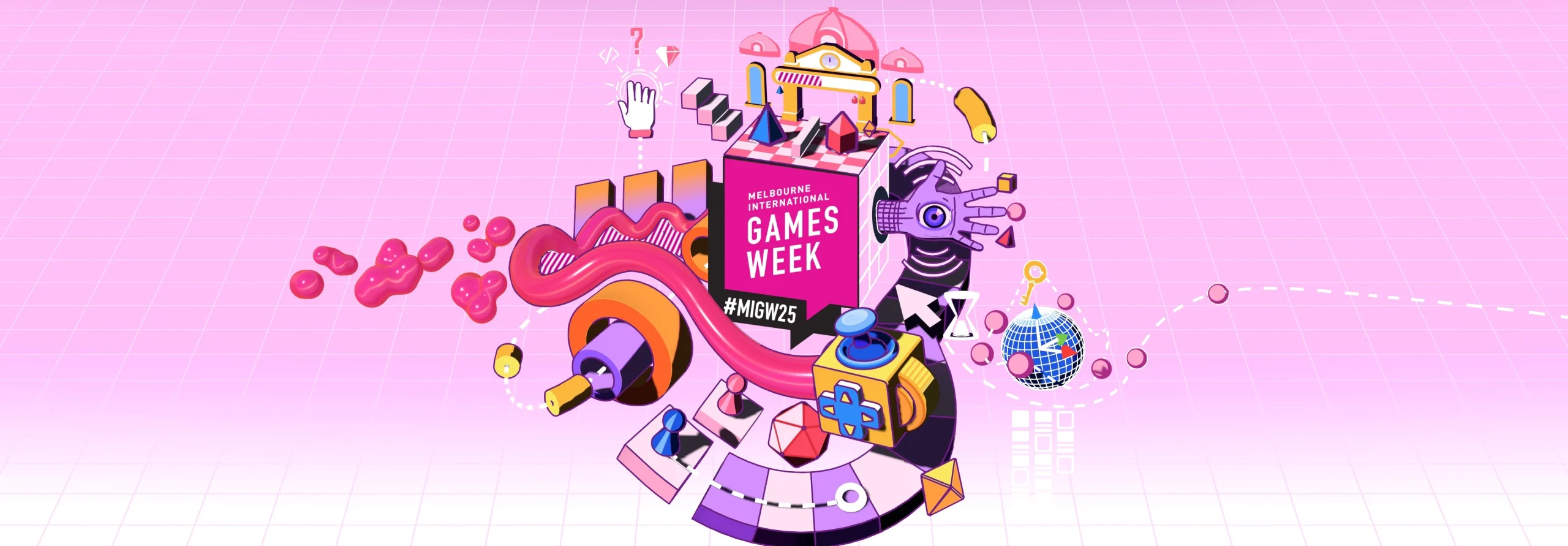 Visitors enjoying MIGW Melbourne’s Gaming Week 2025 at ACMI, Federation Square