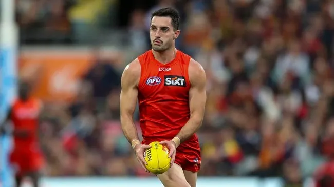 Brayden Fiorini celebrates after signing with Essendon ahead of the 2025 AFL season, marking his return home to Melbourne.